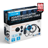 Image for Simply Auto Premium Type 1 to UK 3 Pin 5 Metre EV Cable 3.1 kW