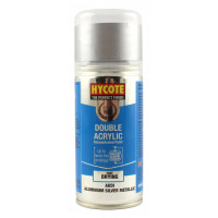 Image for Hycote Double Acrylic Audi Aluminium Silver Metallic Spray Paint