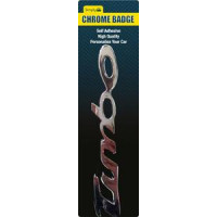 Image for Chrome Self Adhesive Badge Turbo