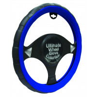 Image for Black / Blue Sports Grip Steering Wheel Glove