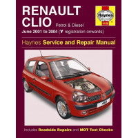 Image for Renault Clio Manual (Haynes) Petrol & Diesel - 01 - 05, Y to 55 reg (4168)