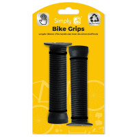 Image for Simply Cycling Black Pair Handle Bar Grips TPE Material 90/130 mm