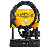 Image for Simply Cycling 5 Digits Combination U Lock