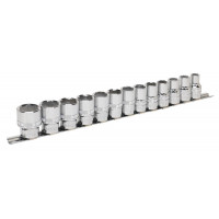 Image for Sealey Socket Set 13 Piece 1/2 Inch Sq Drive Lock-On Metric