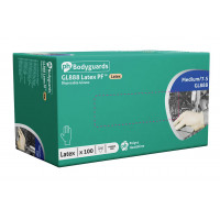 Image for Powder Free Latex Examination Gloves Medium Box 100 Gloves