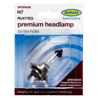 Image for Ring Carded RU477EQ Halogen Upgrade Head Light Bulb H7 12V 55W