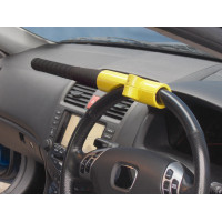 Image for Baseball Bat Steering Wheel Lock - Yellow / Red