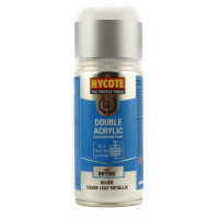 Image for Hycote Double Acrylic Rover Silver Leaf Metallic Spray Paint