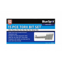 Image for BlueSpot 15 Pce 1/2 Drive Torx Bit Set (T20-T55)