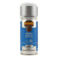 Image for Hycote Double Acrylic Peugeot Platinum Silver Metallic Spray Paint