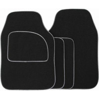 Image for Streetwize Velour 4 Piece Carpet Mat Set With Grey Trim
