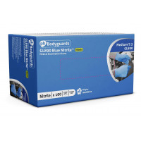 Image for Bodyguards Medical Grade Blue Nitrile Examination Gloves - Large