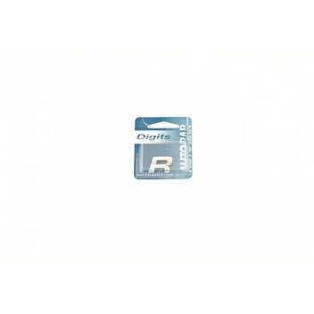 Image for Autobar Self Adhesive Chrome Styling Digit - R