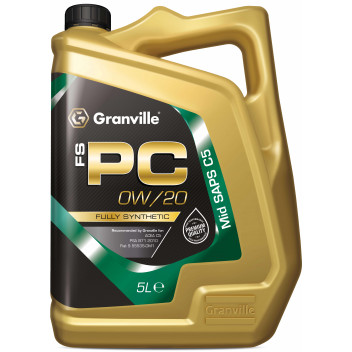 Image for Granville FS-PC 0W 20 Fully Synthetic Engine Oil 5 Litre Bottle