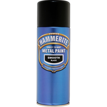 Image for Hammerite Black Smooth Finish Aerosol 400 ml