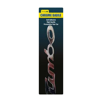 Image for Chrome Self Adhesive Badge Turbo