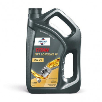 Image for Fuchs Titan GT1 Longlife IV 0W 20 5 Litre Bottle
