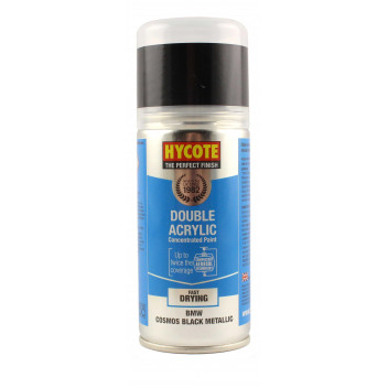 Image for Hycote Double Acrylic BMW Cosmos Black Metallic Spray Paint