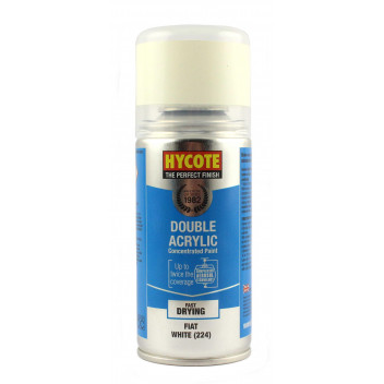 Image for Hycote Double Acrylic Fiat White 224 Spray Paint