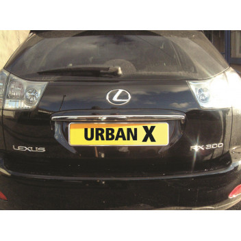 Image for Urban X Chromed Metal Number Plate Holder