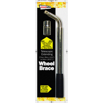 Image for Extending Wheel Brace with 1 CV socket - 17 x 19 mm