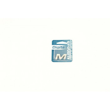 Image for Autobar Self Adhesive Chrome Styling Digit - M