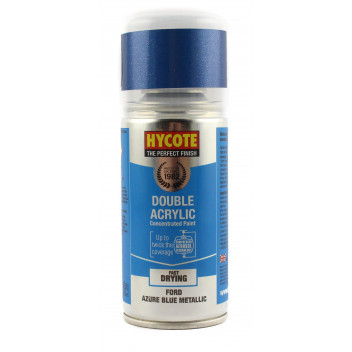Image for Hycote Double Acrylic Ford Azure Blue Metallic Spray Paint