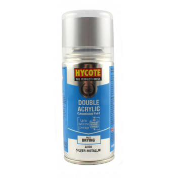 Image for Hycote Double Acrylic Audi Silver Metallic Spray Paint