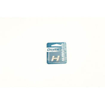 Image for Autobar Self Adhesive Chrome Styling Digit - H
