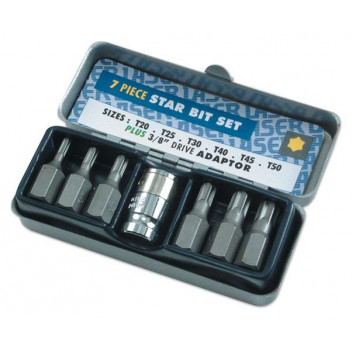 Image for Laser Star Bit Set - 3/8 D 7pc