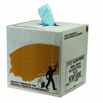 Image for Bulk Roll Blue Workshop Wipes 3 Ply