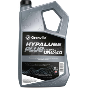 Image for Granville Hypalube Plus 15W 40 Mineral Engine Oil 5 Litre