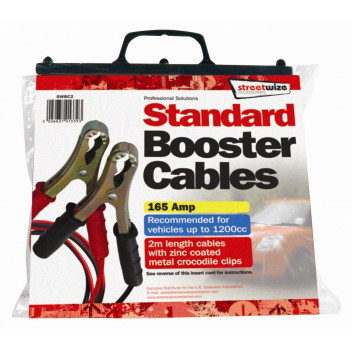 Image for Jump Leads Standard 165 Amp 2 Metre Length