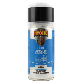 Image for Hycote Double Acrylic Volkswagen Diamond Black Pearl Spray Paint