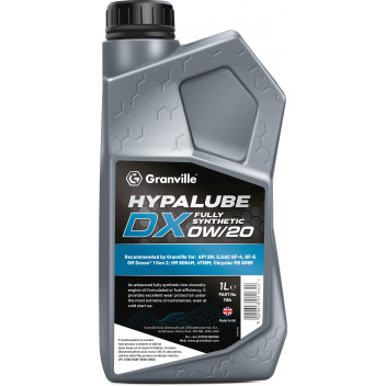 Image for Granville Hypalube DX FS 0W 20 Fully Synthetic Engine Oil 1 Litre