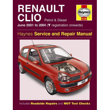 Image for Renault Clio Manual (Haynes) Petrol & Diesel - 01 - 05, Y to 55 reg (4168)