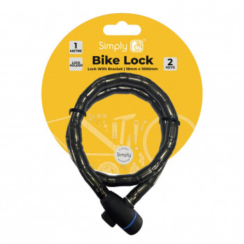 Image for Simply Cycling 1 Metre Bike Lock With Bracket