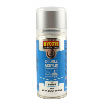 Image for Hycote Double Acrylic BMW Arctic Silver Metallic Spray Paint