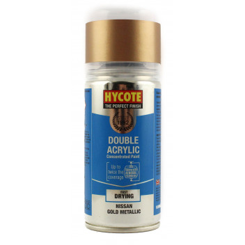 Image for Hycote Double Acrylic Nissan Gold Metallic Spray Paint