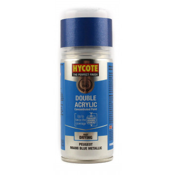 Image for Hycote Double Acrylic Peugeot Miami Blue Metallic Spray Paint