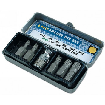 Image for Laser Spline Bit Set - 3/8 D 6pc