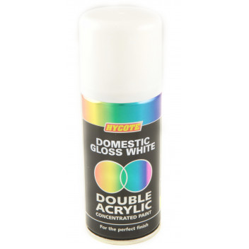 Image for Hycote Domestic Gloss White Aerosol 150 ml
