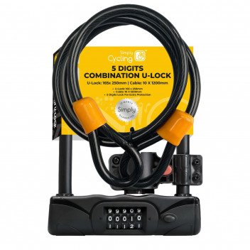 Image for Simply Cycling 5 Digits Combination U Lock