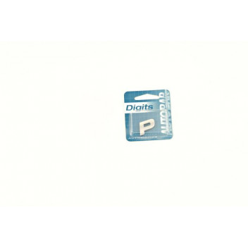 Image for Autobar Self Adhesive Chrome Styling Digit - P