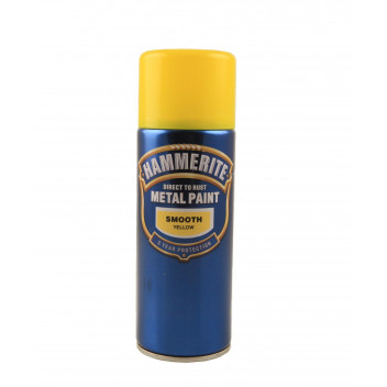 Image for Hammerite Yellow Smooth Finish Aerosol 400 ml