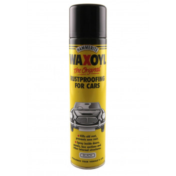 Image for Hammerite Waxoyl 400ml Black Aerosol