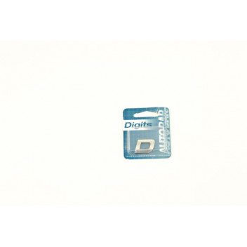Image for Autobar Self Adhesive Chrome Styling Digit - D