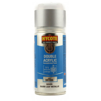 Image for Hycote Double Acrylic Rover Silver Leaf Metallic Spray Paint