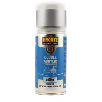 Image for Hycote Double Acrylic Renault Iceberg Silver Metallic Spray Paint