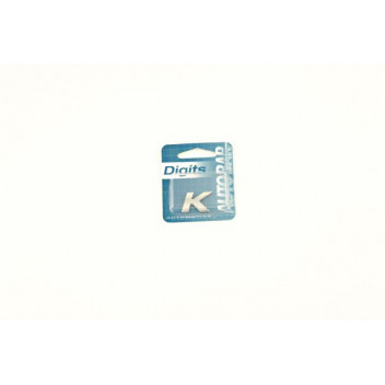 Image for Autobar Self Adhesive Chrome Styling Digit - K